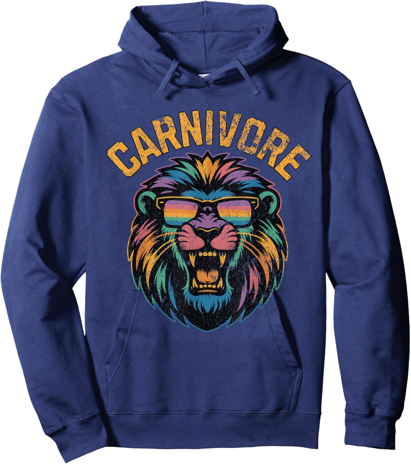 Carnivore: Zero Carb Lion Diet Lifestyle Hoodie - Hoodie | Navy