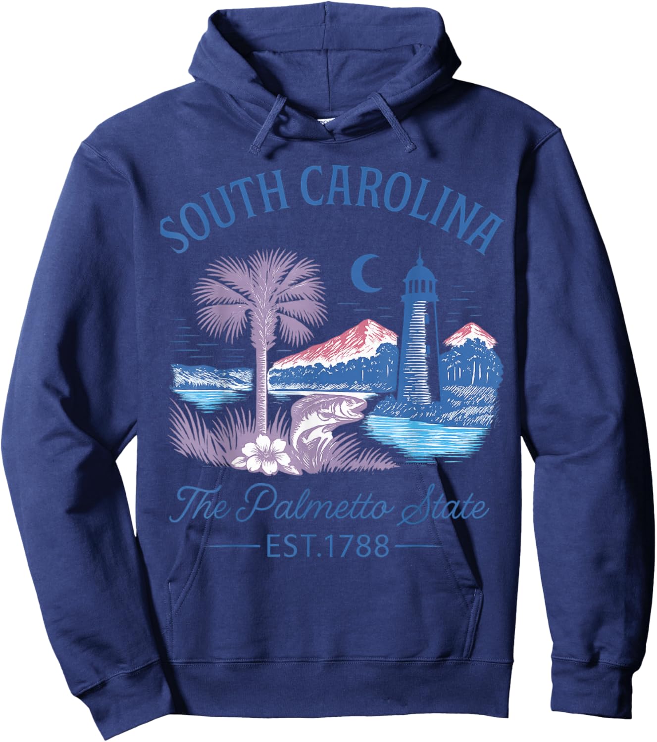 T-Shirt Hoodie - Hoodie | Navy
