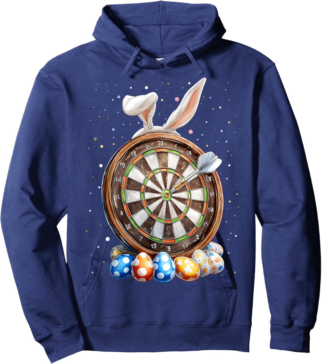 Dartspieler Osterhase Eier Hasenohren Hoodie - Hoodie | Navy