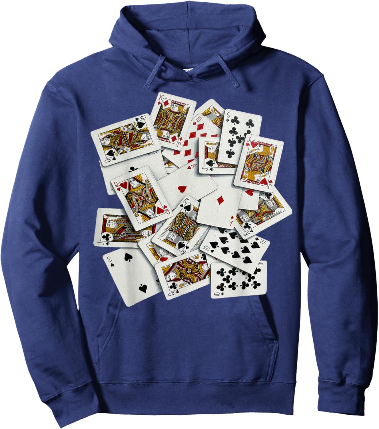 Painted Playing Cards for Card Game Players Hoodie - Hoodie | Navy