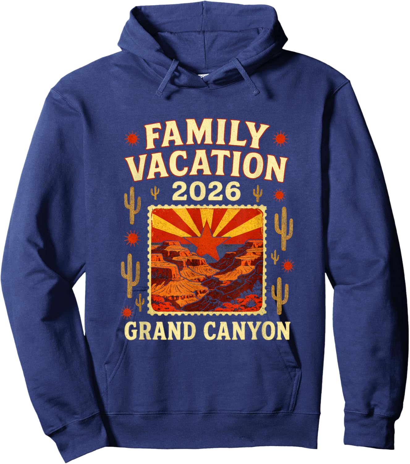 Family Vacation - Grand Canyon 2026 Nostalgia Hoodie - Hoodie | Navy
