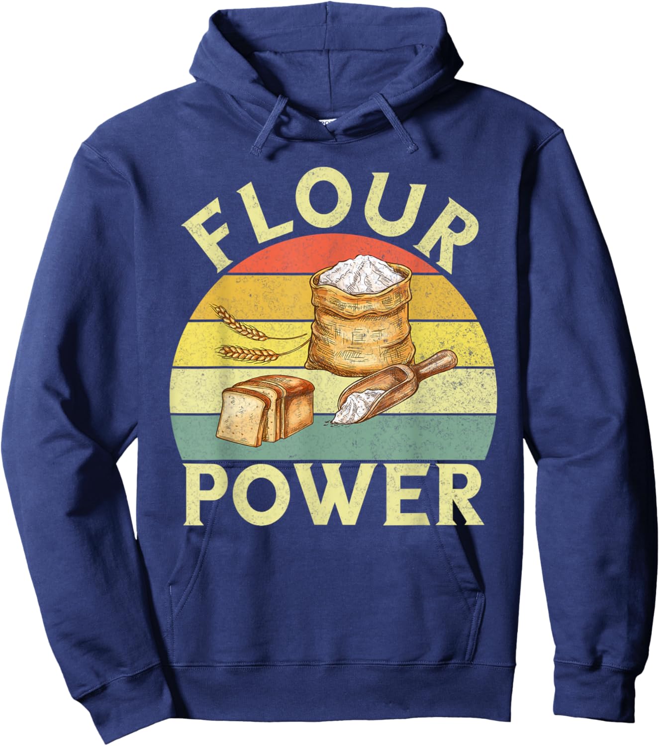Flour Power Bread Baking Hoodie - Hoodie | Navy