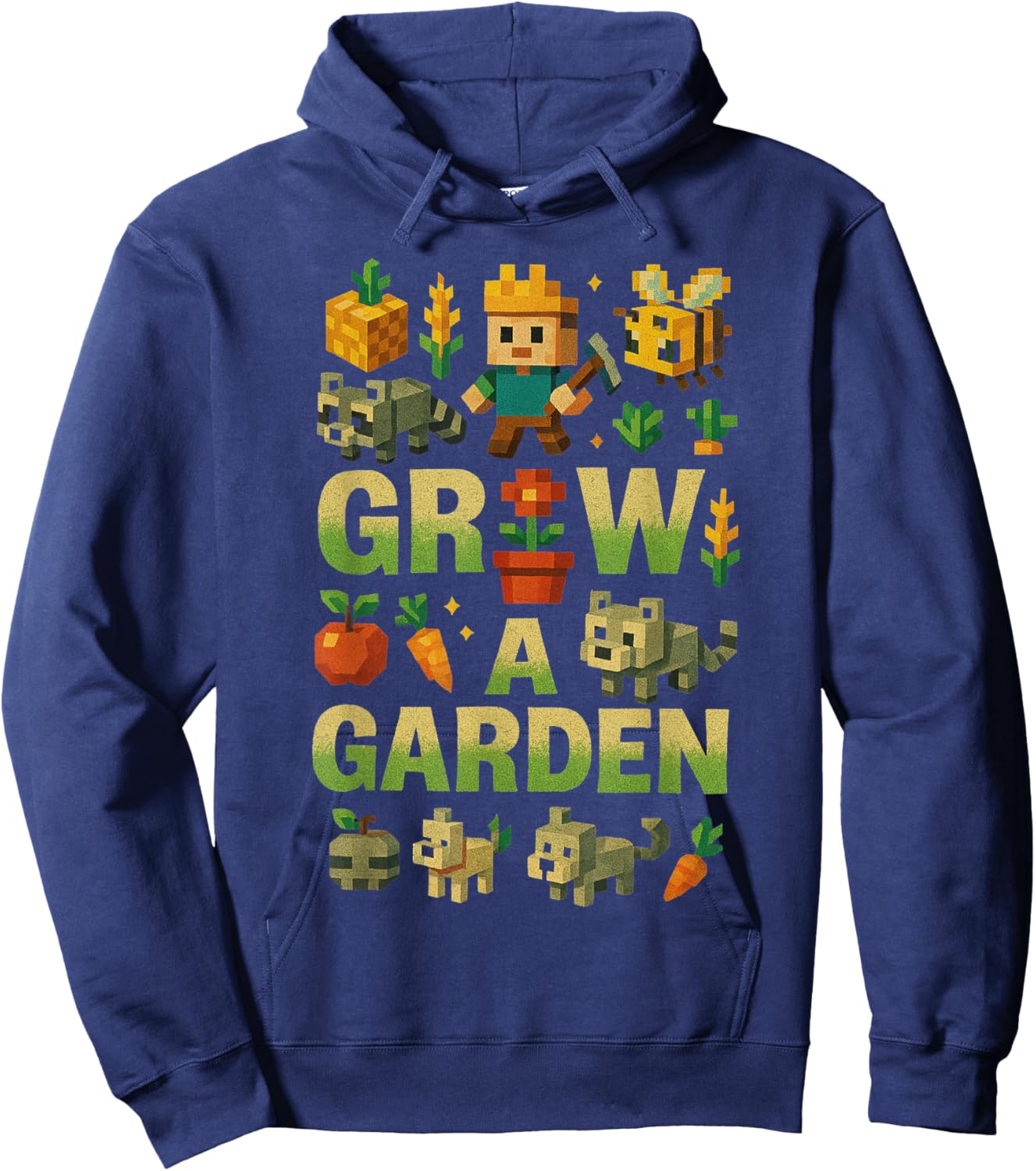 Grow a Garden Game Merch Hoodie - Hoodie | Navy