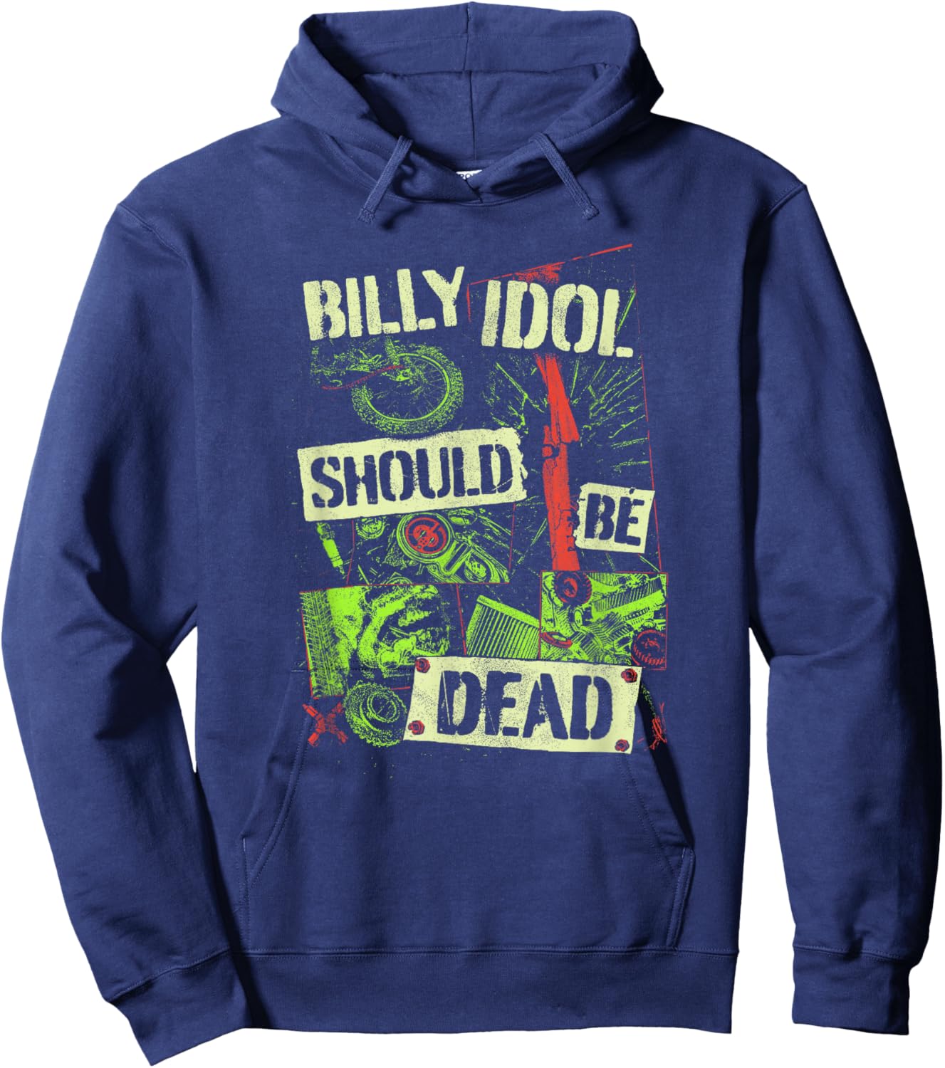Billy Idol - Documentary Hoodie - Hoodie | Navy