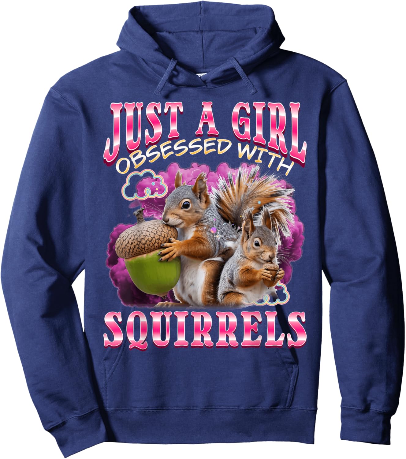 Funny Squirrel Hoodie - Hoodie | Navy
