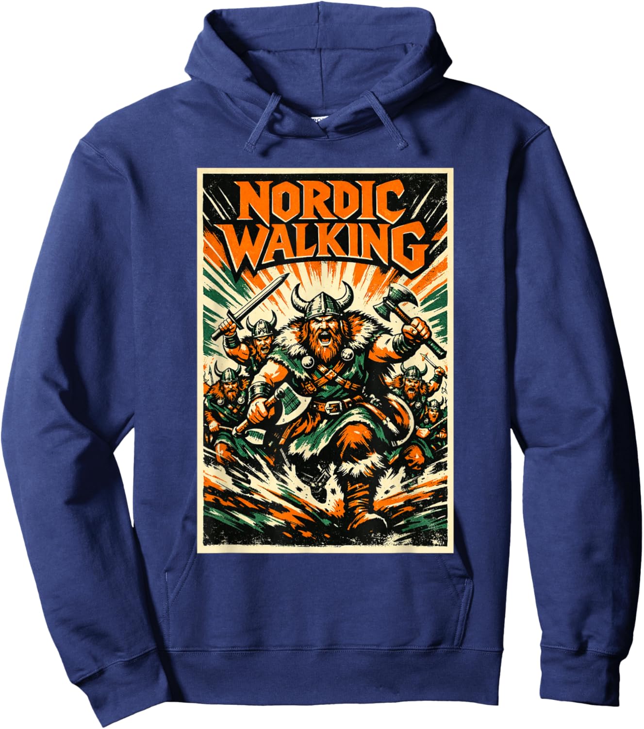 Nordic Walking WIKINGERKRIEGER Hoodie - Hoodie | Navy