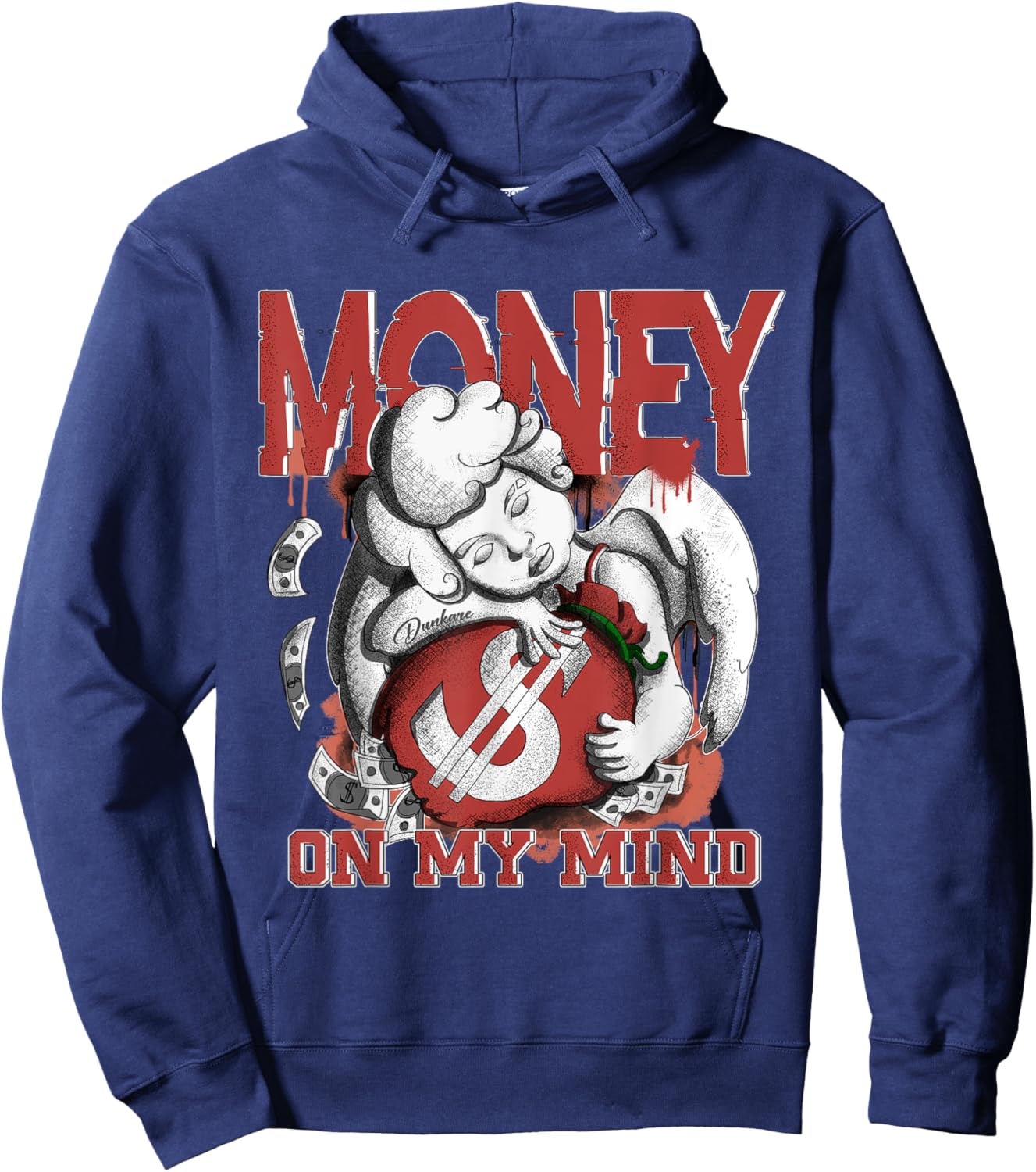 Money On My Mind Dune Red 13s Matching Hoodie - Hoodie | Navy
