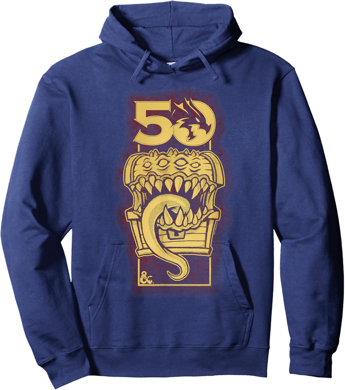 Dungeons & Dragons Dyed 50th Mimic Hoodie - Hoodie | Navy
