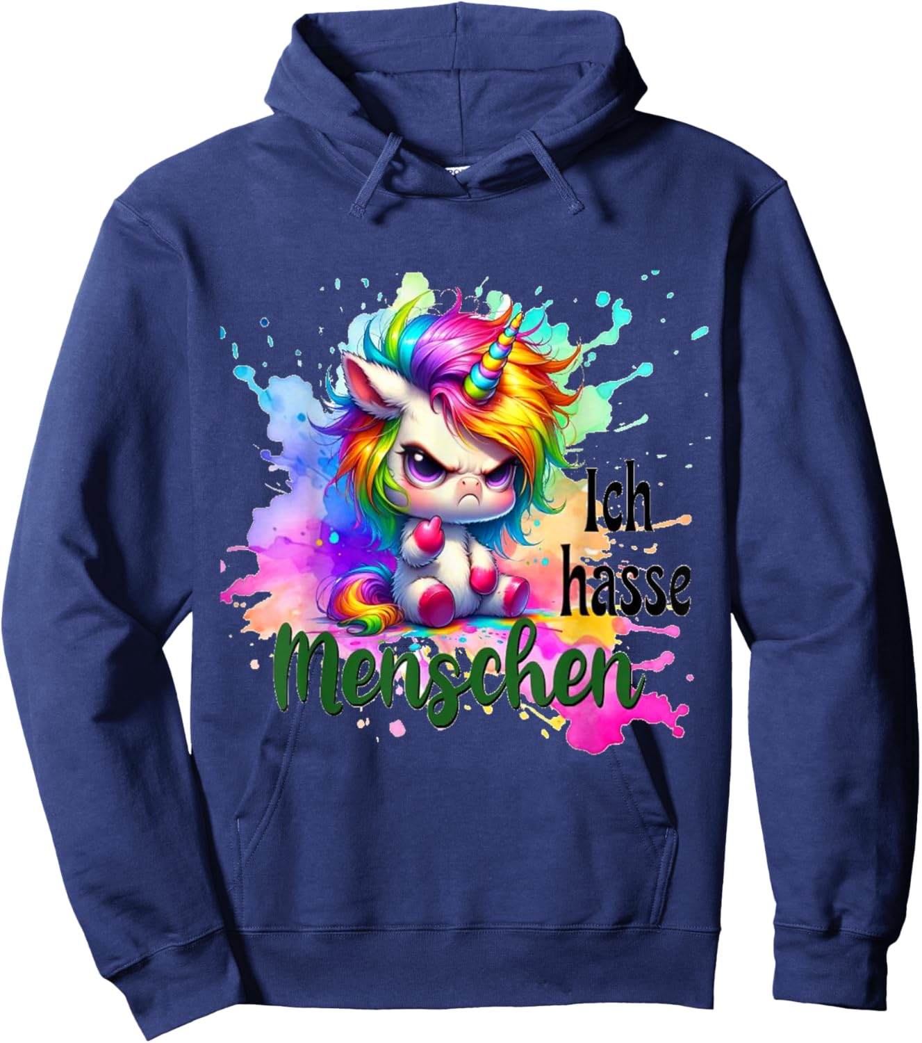 Ich Hasse Menschen Hoodie - Hoodie | Navy