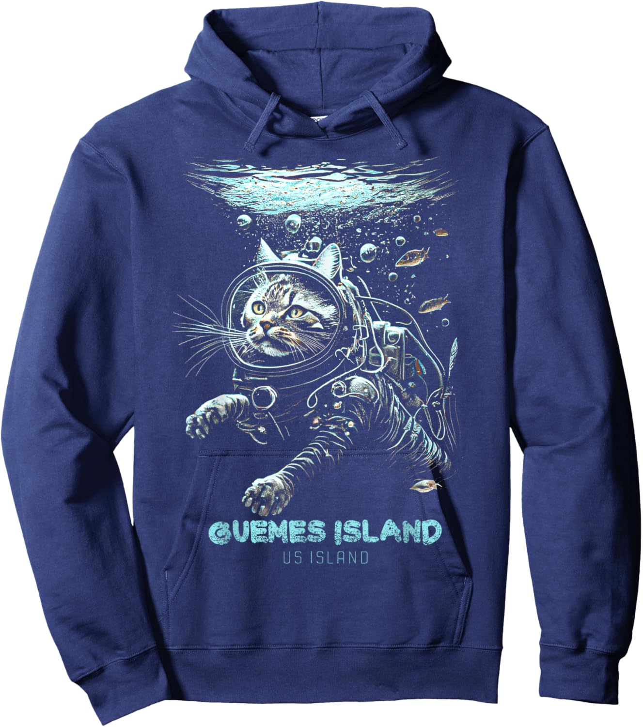 Guemes Island US Island Hoodie - Hoodie | Navy