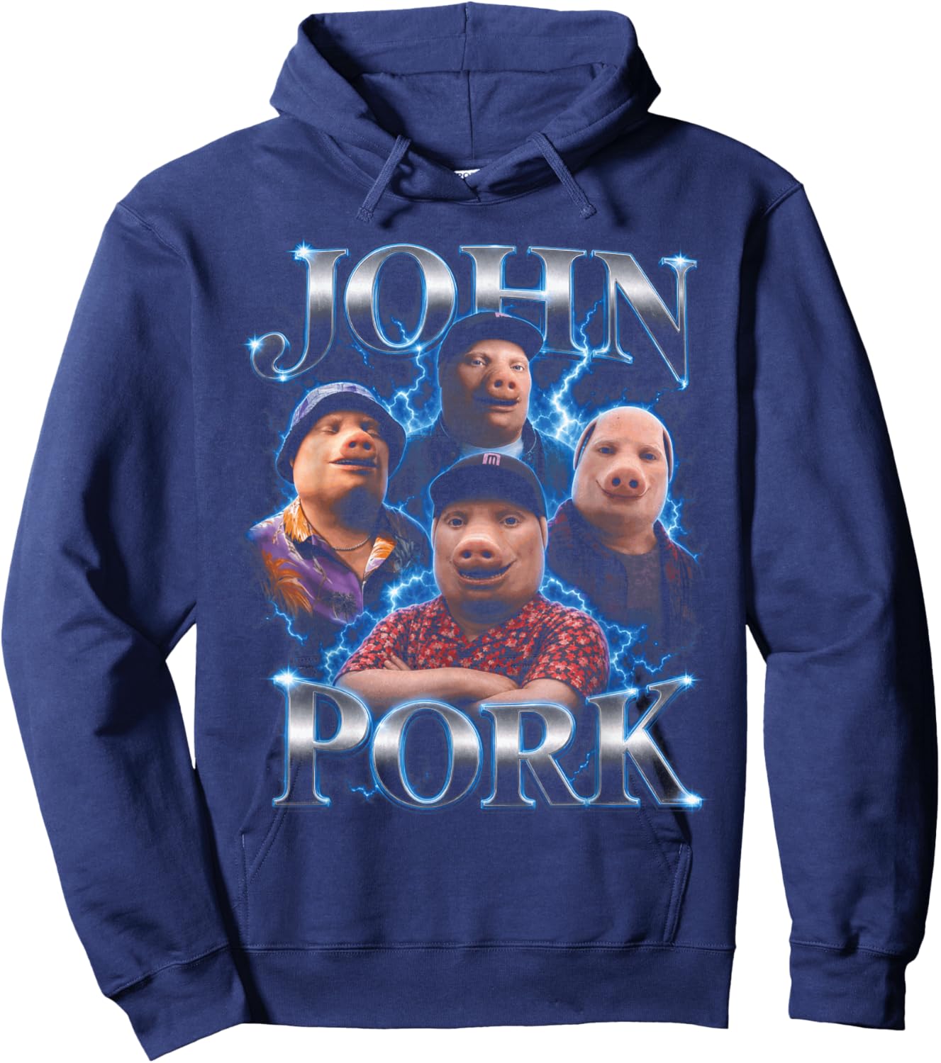 John Pork Gen Alpha Brainrot Meme Drôle Hoodie - Hoodie | Navy