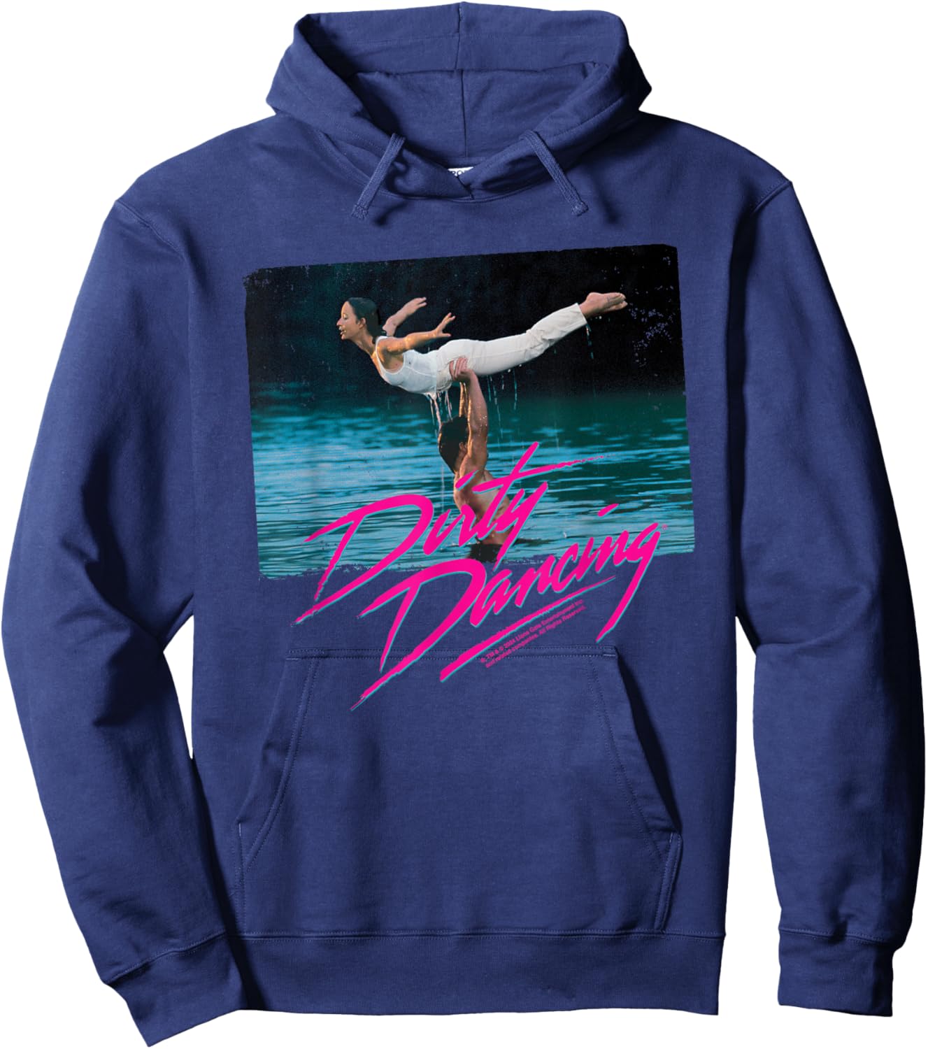 Dirty Dancing Lake Lift Scene , Black, S Hoodie - Hoodie | Navy