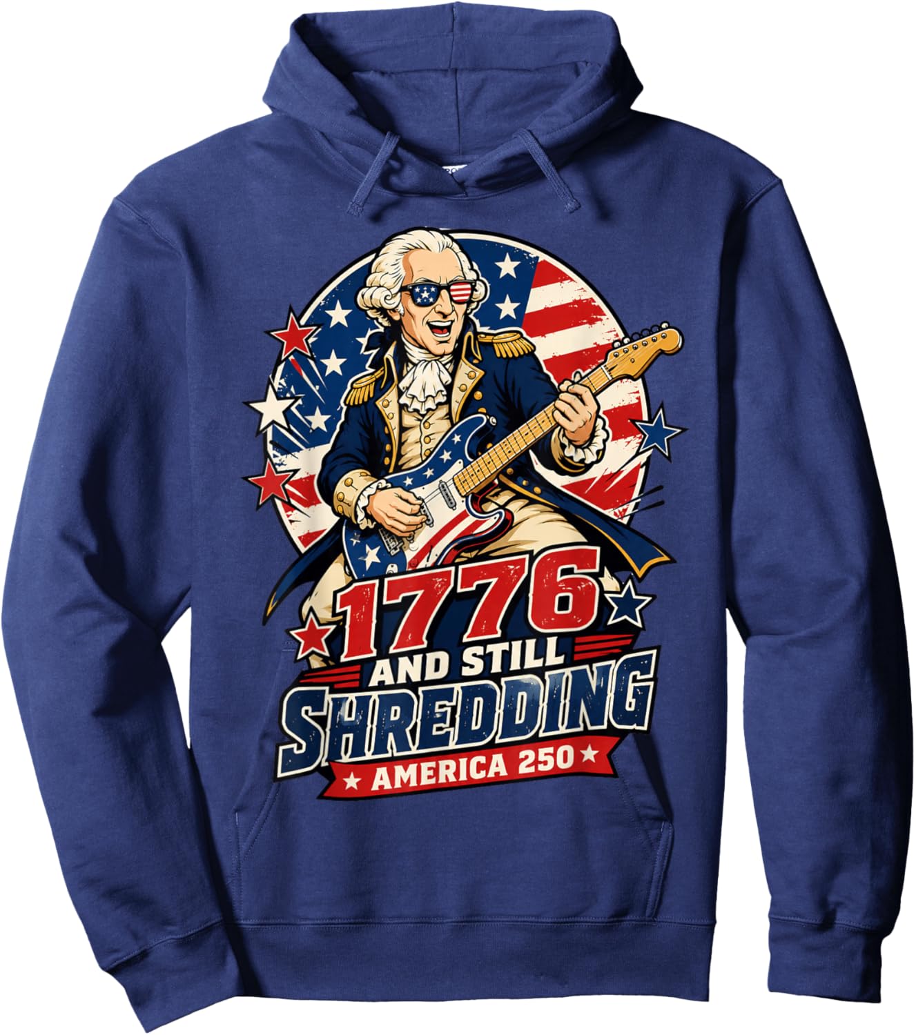 George Washington 1776 and Still Shredding Hoodie - Hoodie | Navy
