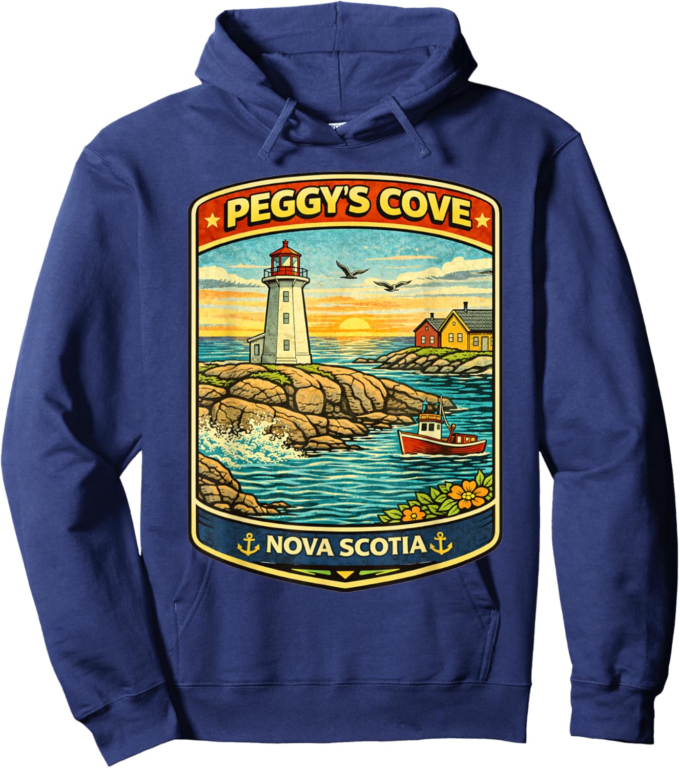 T-Shirt Hoodie - Hoodie | Navy