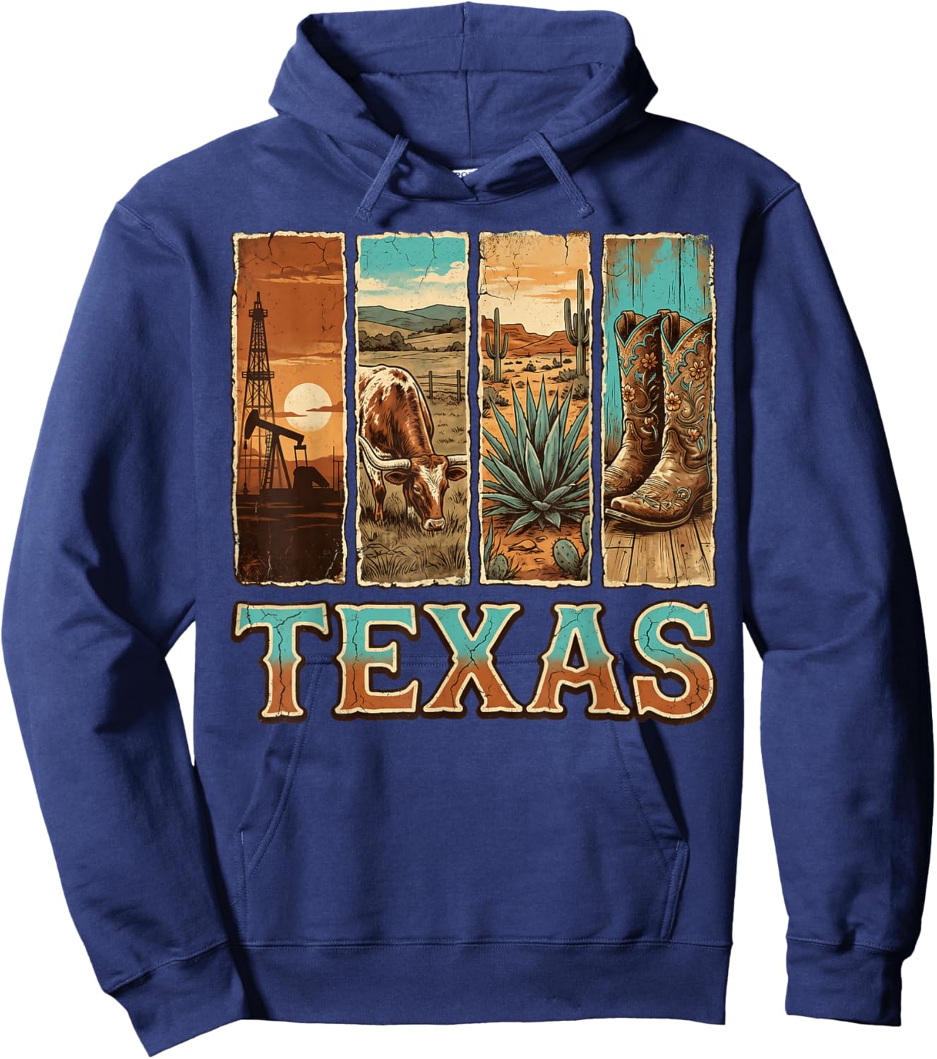 Texas Pride Men Women Kids Proud Texan Hoodie - Hoodie | Navy