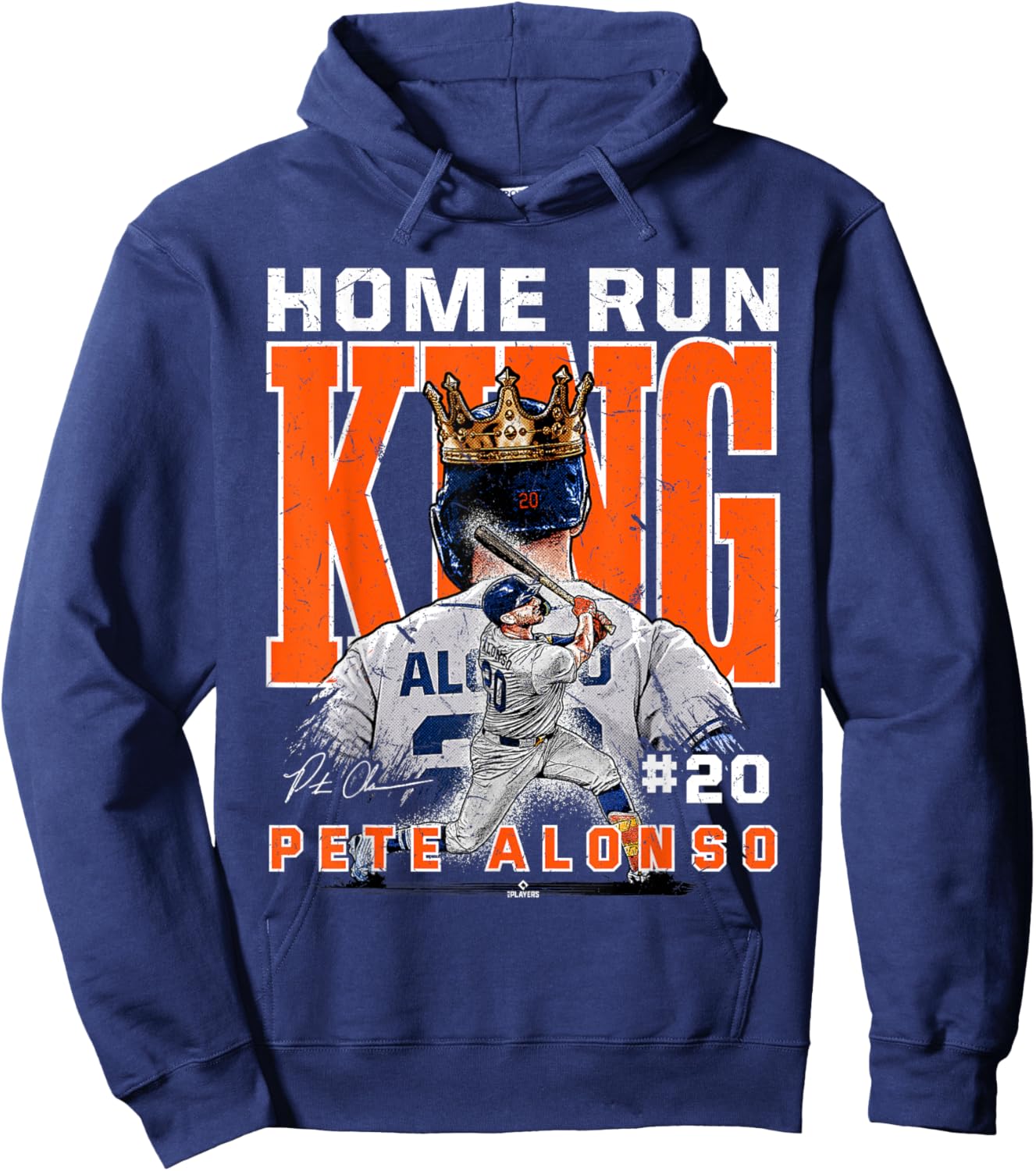 Home Run King Pete Alonso New York MLBPA Hoodie - Hoodie | Navy