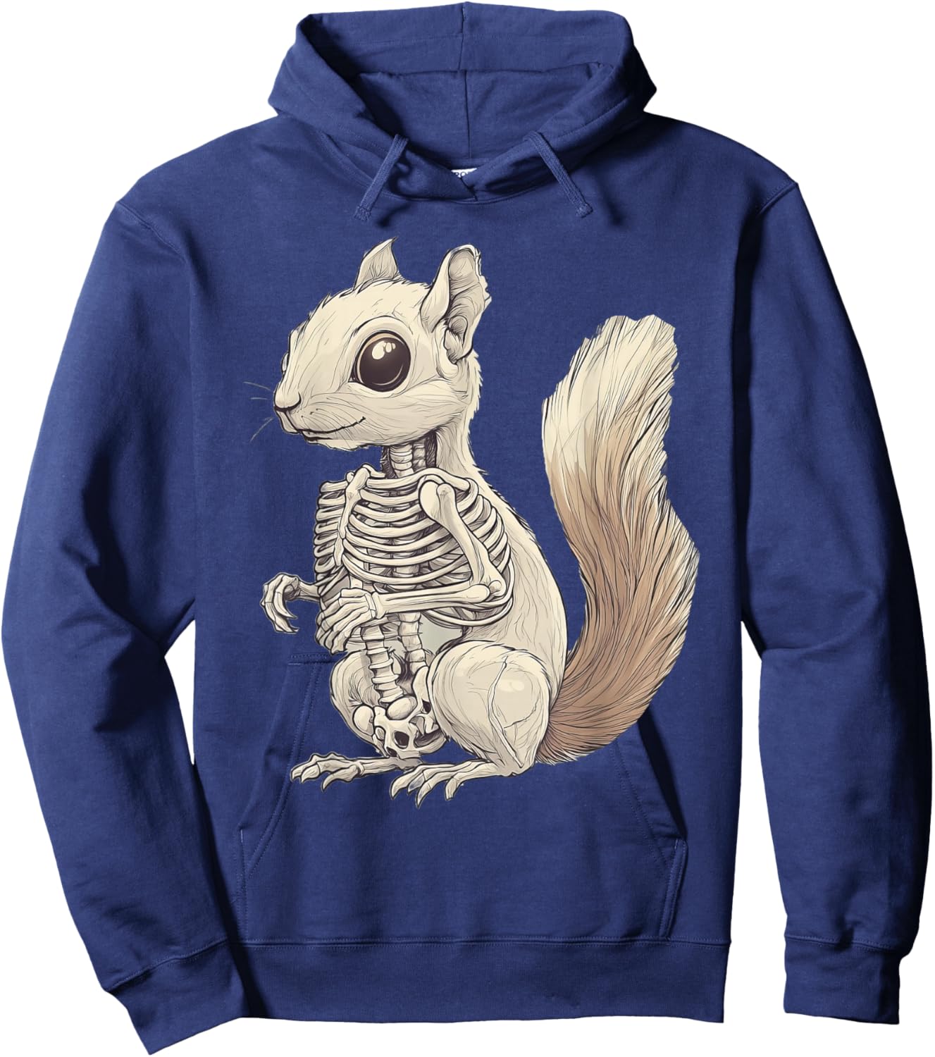 Squirrel Skeleton Halloween Hoodie - Hoodie | Navy