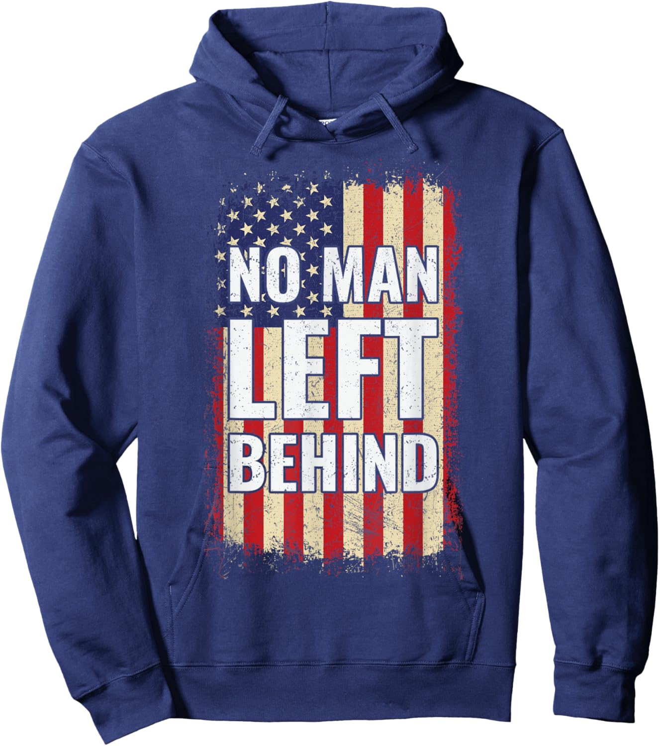 No Man Left Behind Hoodie - Hoodie | Navy