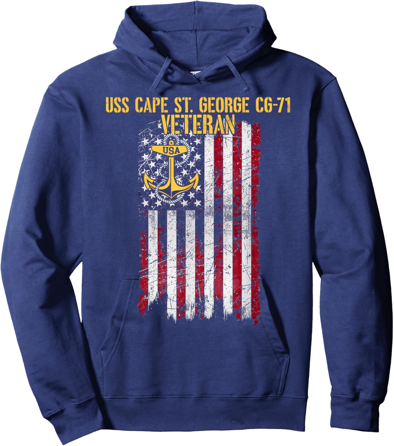 USS Cape St. George CG-71 Cruiser Veteran Hoodie - Hoodie | Navy