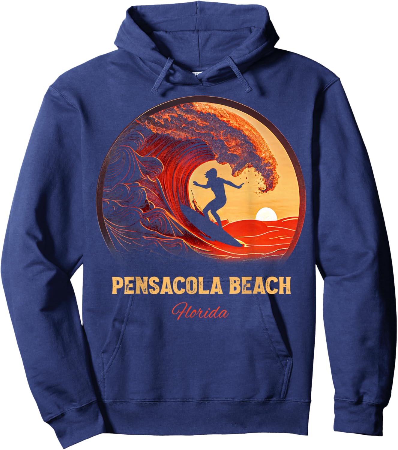 Pensacola Beach Florida Hoodie - Hoodie | Navy