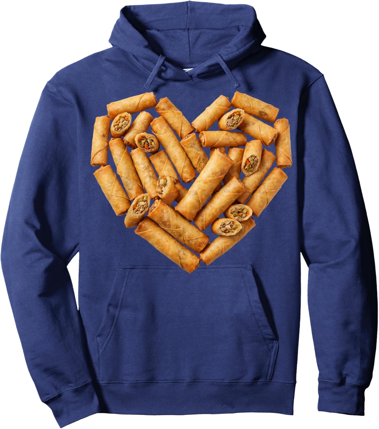 Lumpia Heart Filipino Food Hoodie - Hoodie | Navy