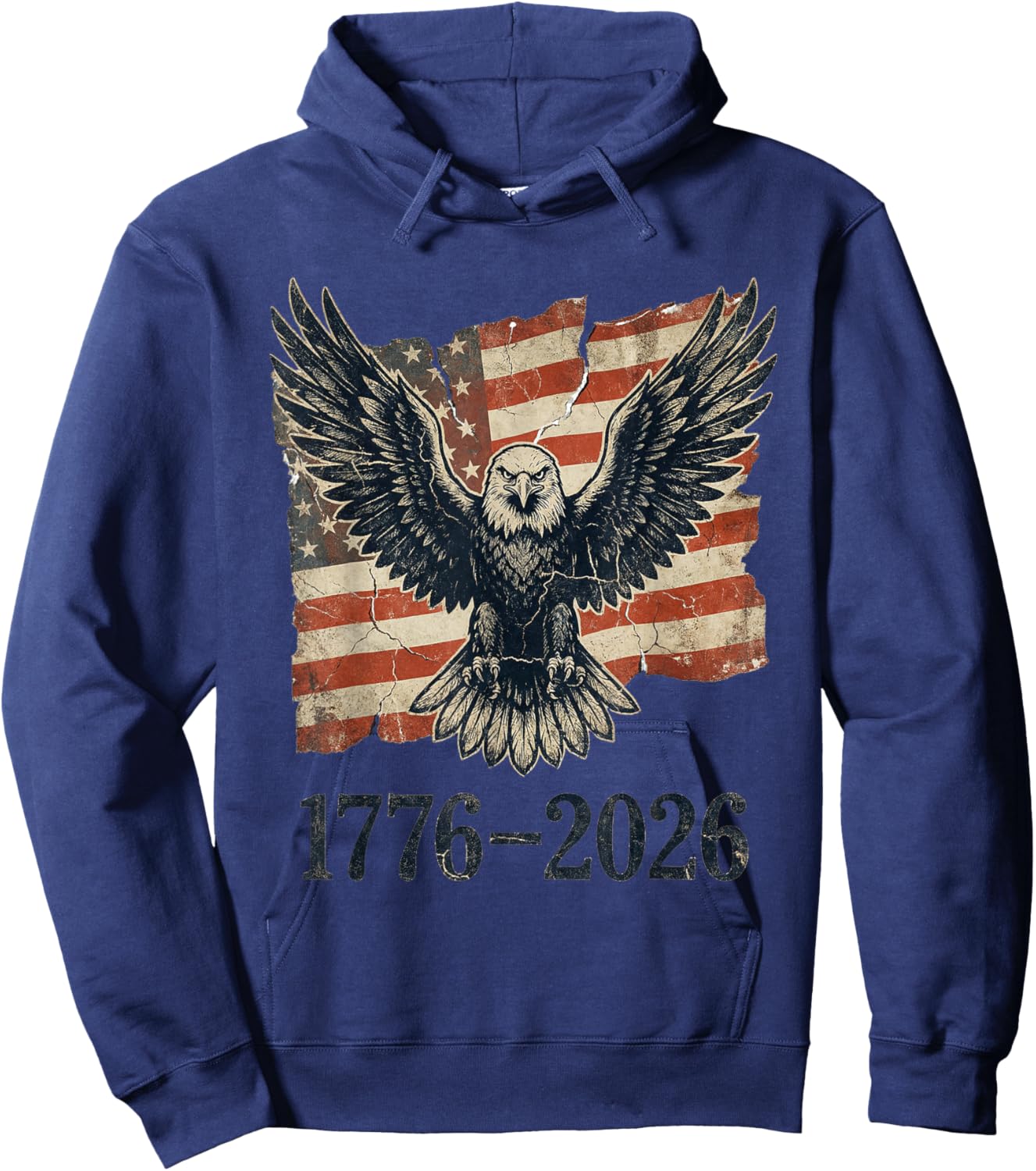 American 250 Years Eagle 1776–2026 Hoodie - Hoodie | Navy