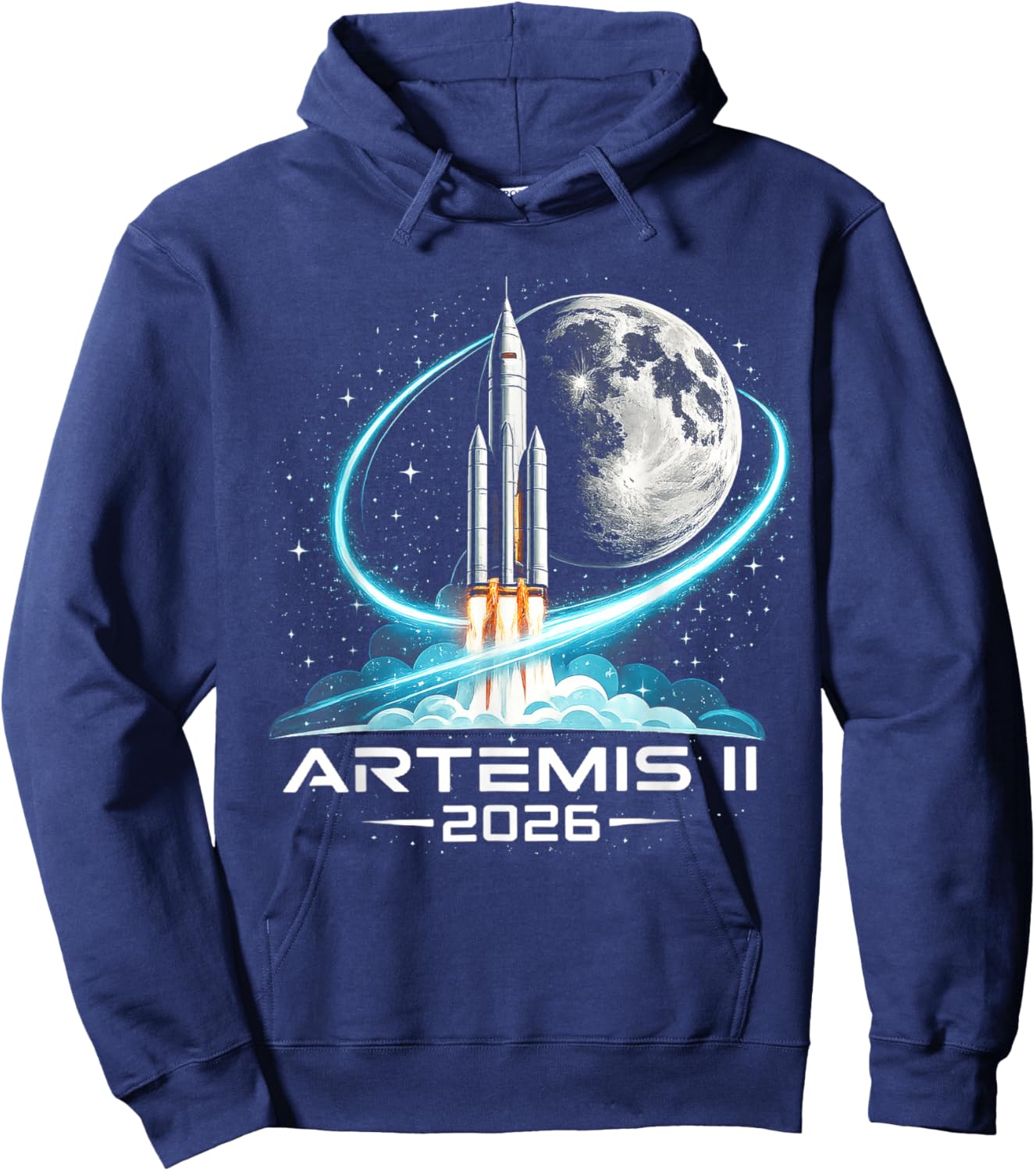 Artemis II Launch to The Moon 2026 Hoodie - Hoodie | Navy