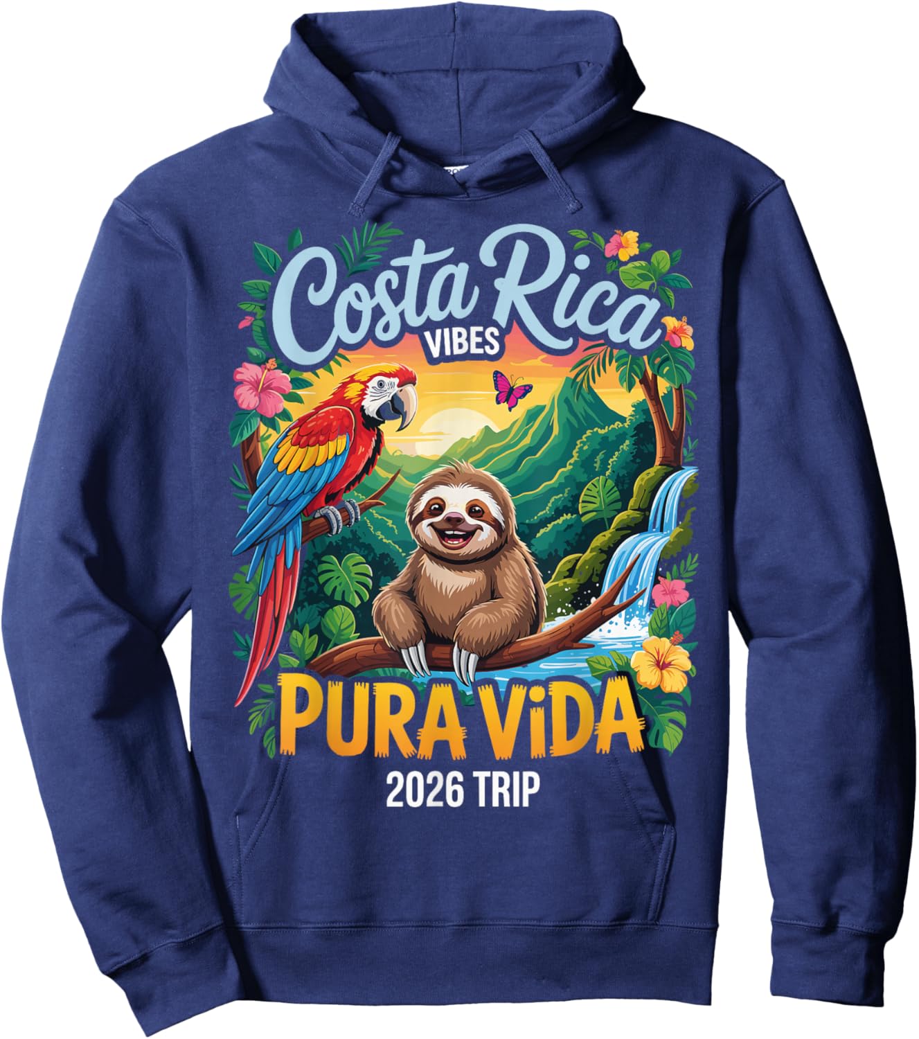 Costa Rica 2026 Vibes Hoodie - Hoodie | Navy