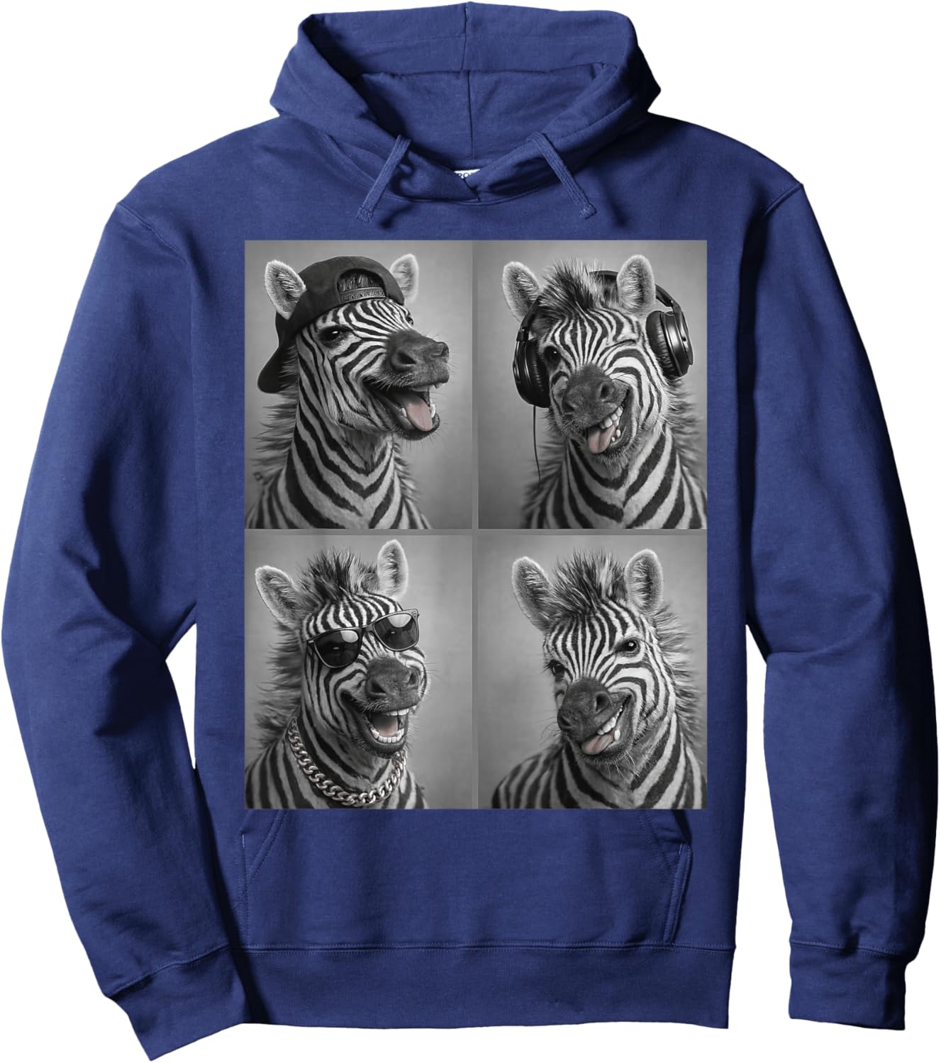 Zebra Hoodie - Hoodie | Navy