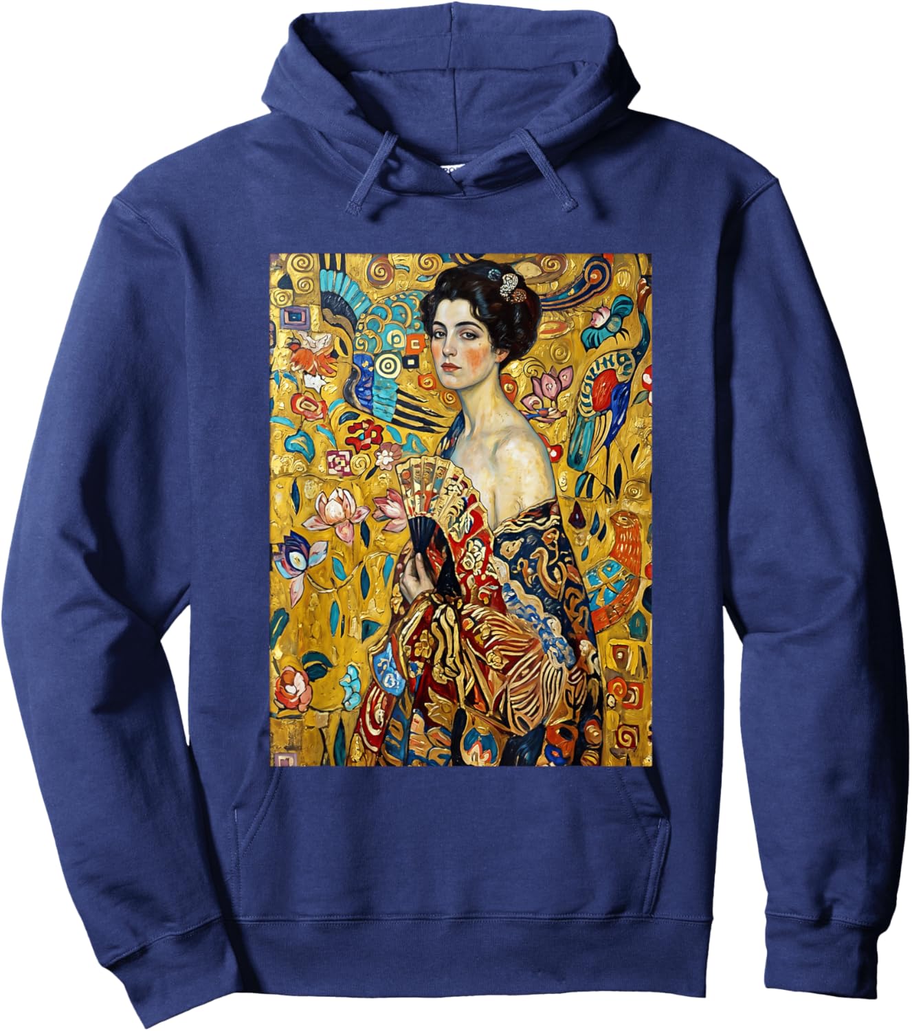 Gustav Klimt La Dame Hoodie - Hoodie | Navy