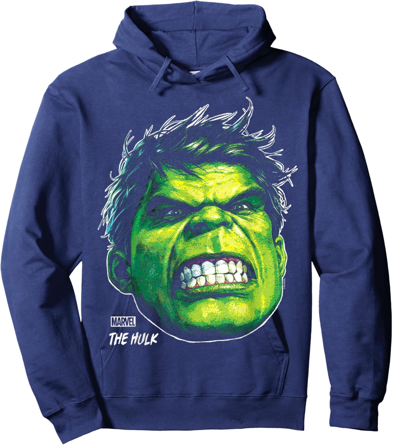 Hulk - Portrait Hoodie - Hoodie | Navy