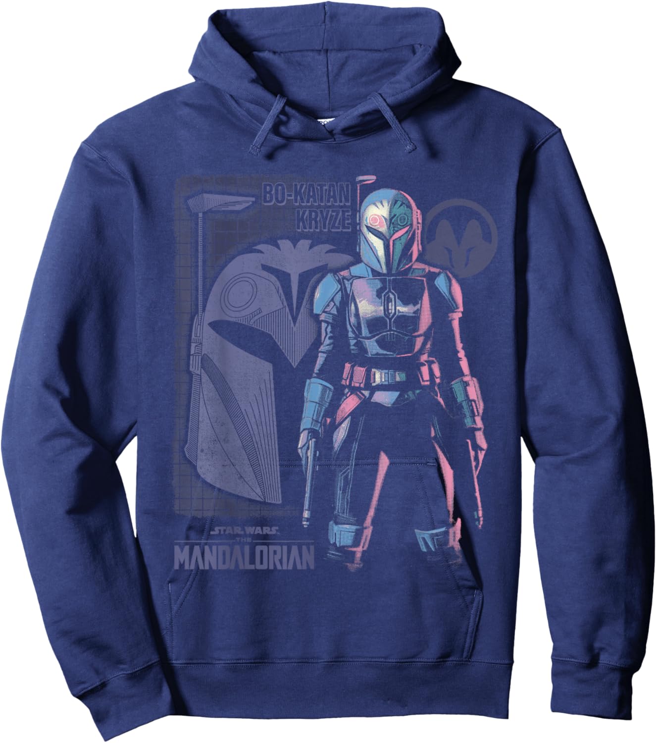 Star Wars The Mandalorian Hero Bo-Katan Kryze Hoodie - Hoodie | Navy