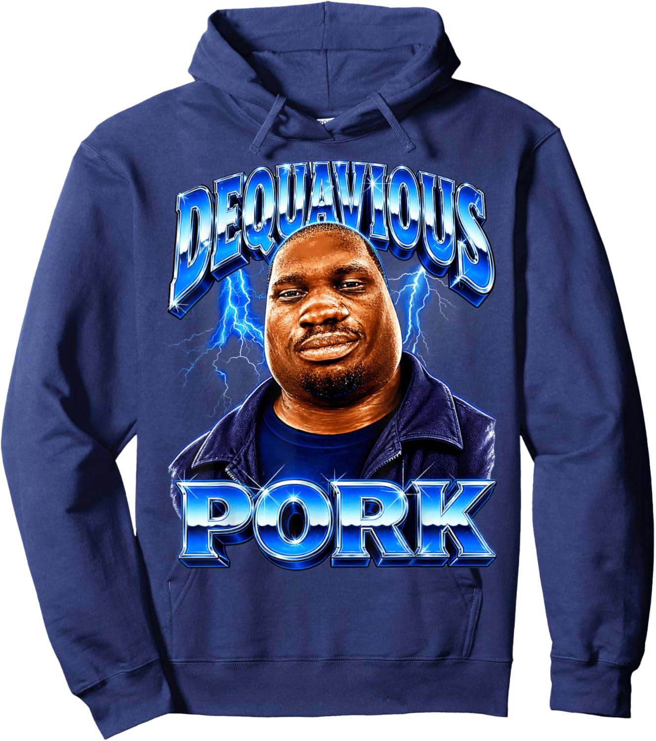 Dequavious Pork Meme Hoodie - Hoodie | Navy