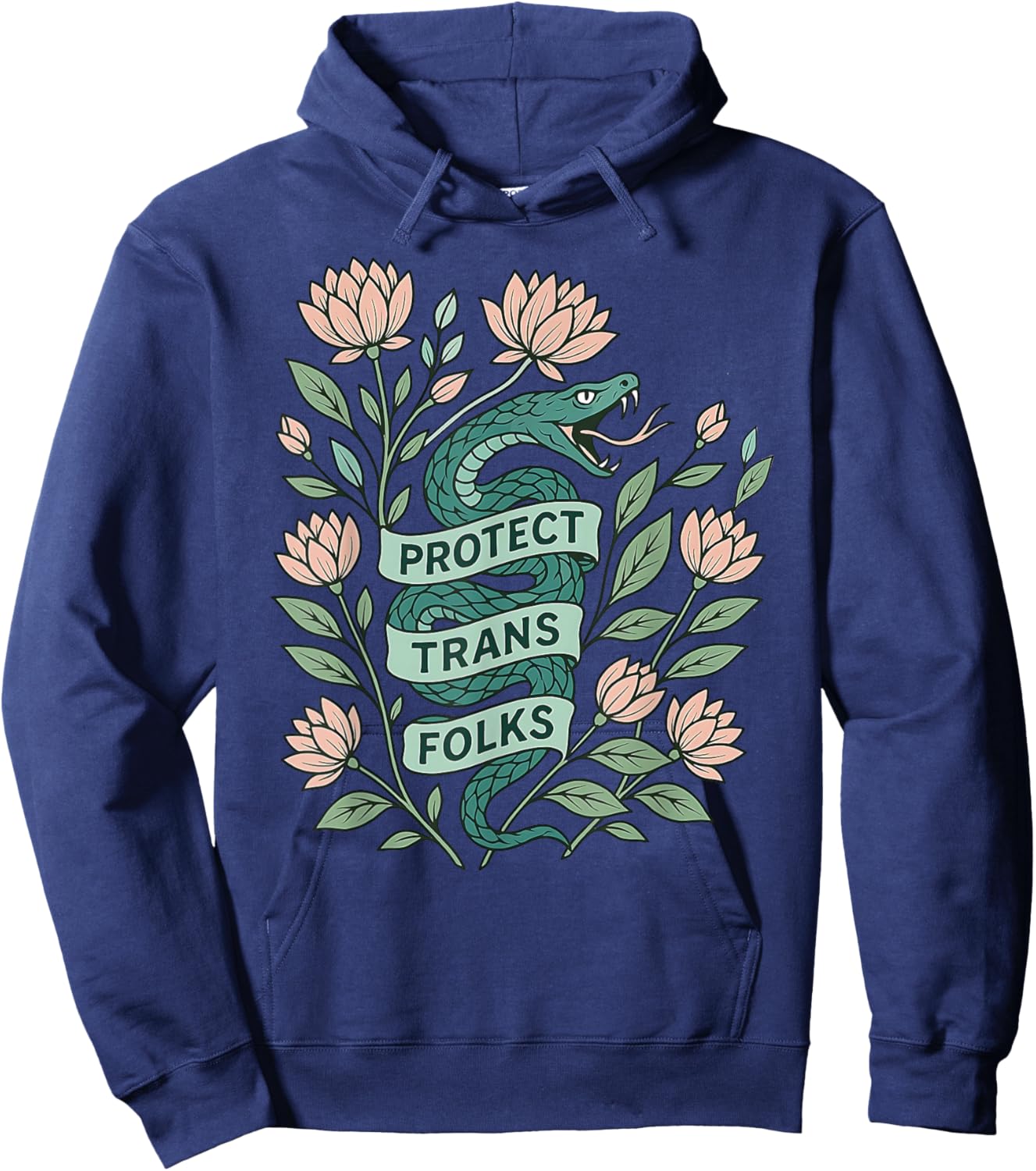 T-Shirt Hoodie - Hoodie | Navy