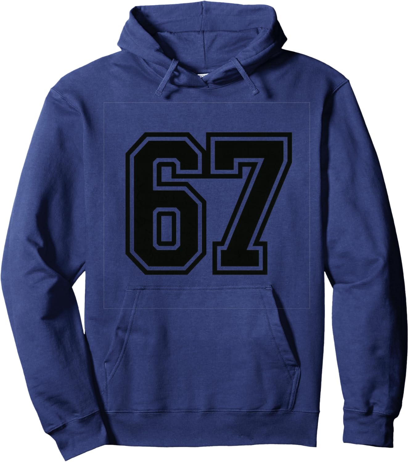 67 Meme Six Seven 6 7 Meme Design 6 7 Hoodie - Hoodie | Navy
