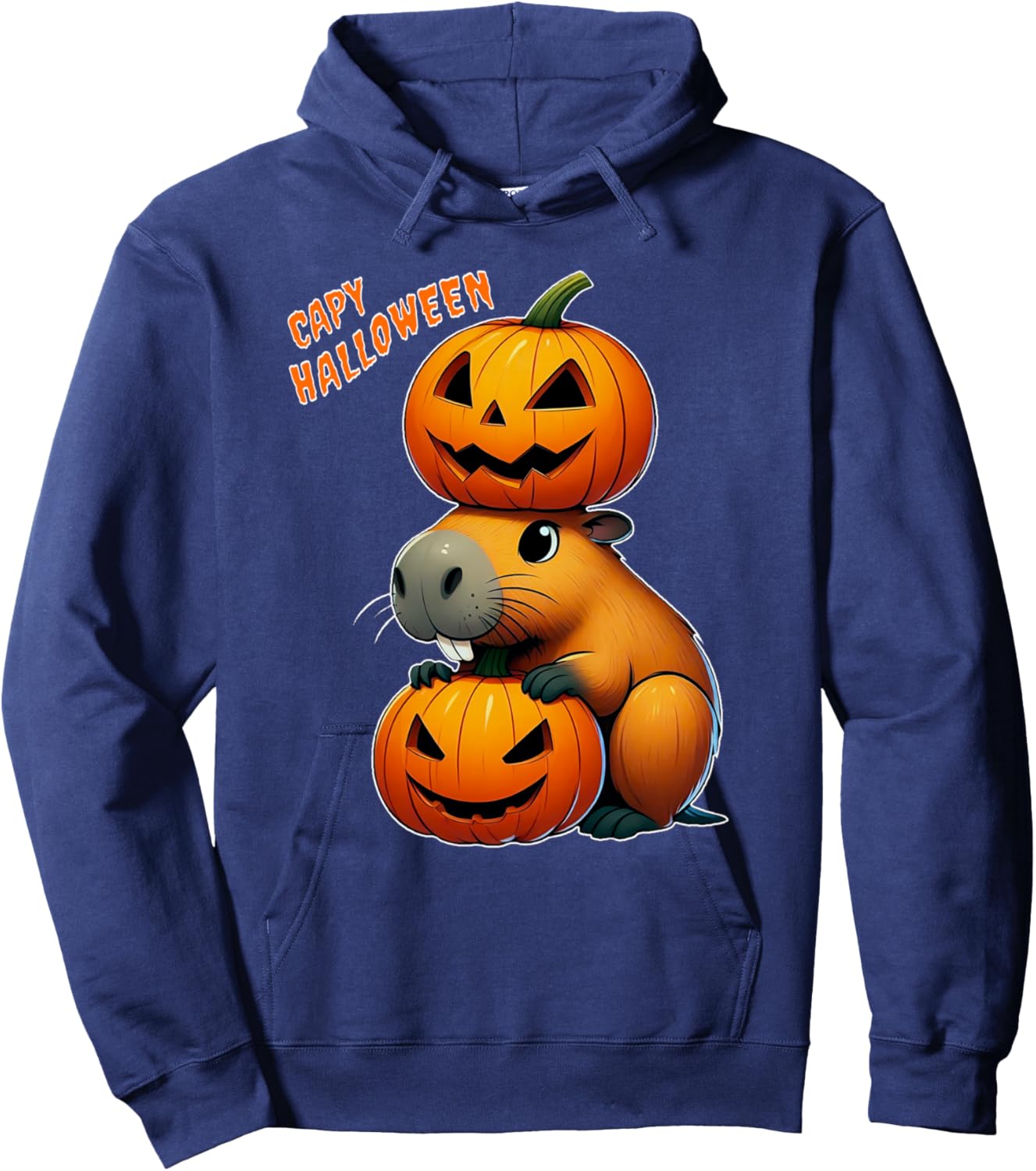 Capy Halloween Hoodie - Hoodie | Navy
