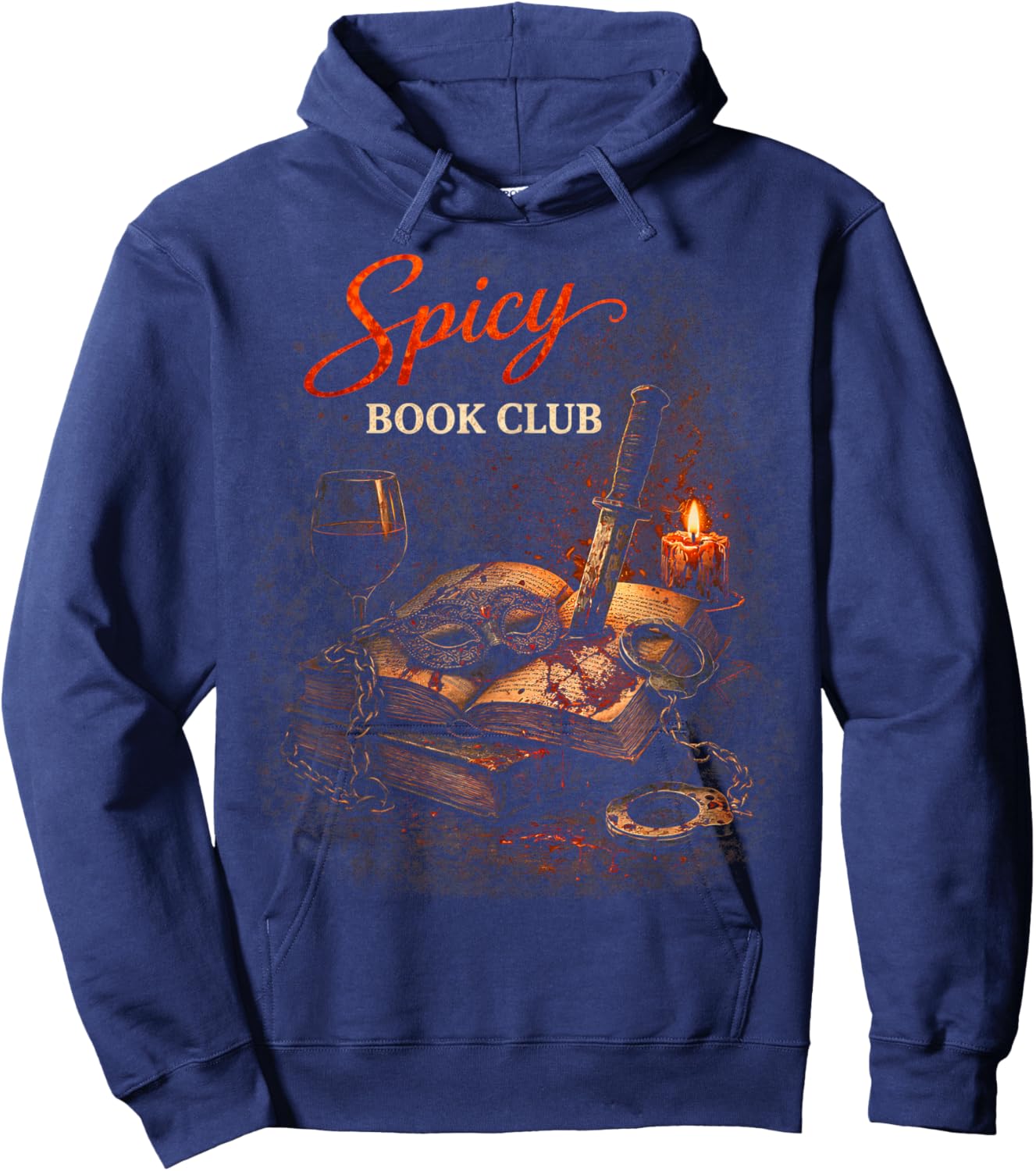 Dark Romance Booktok Spicy Book Club Hoodie - Hoodie | Navy