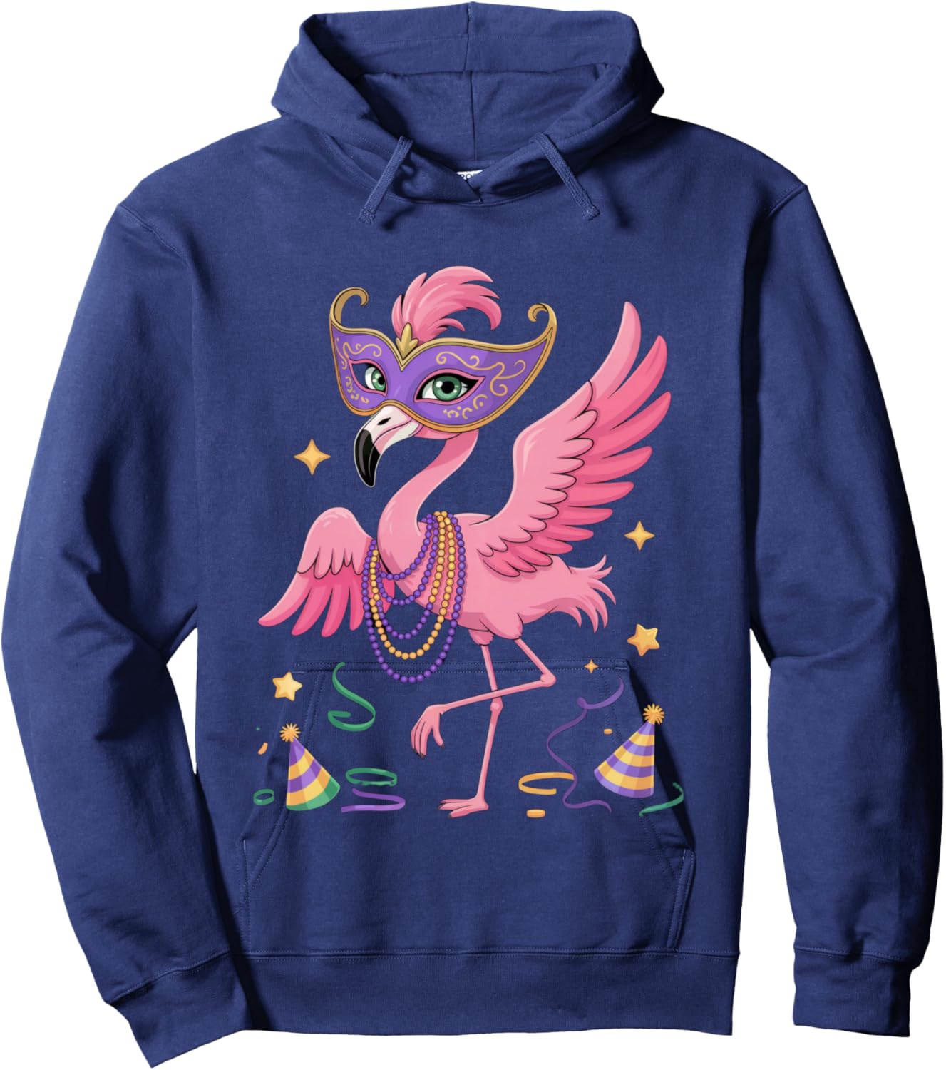 Mardi Gras Costume and Men Hoodie - Hoodie | Navy