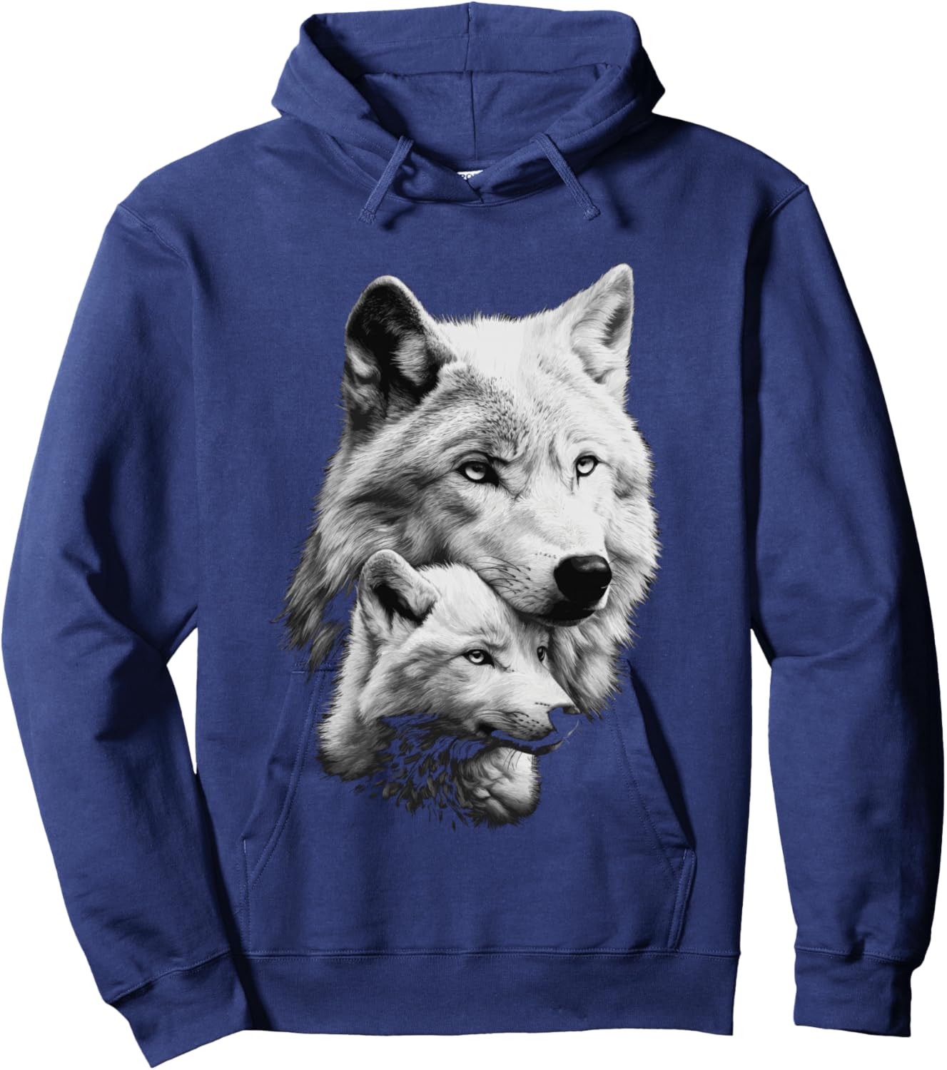 Wolf and Cub Men Wolf Lovers Women Wolf Hoodie - Hoodie | Navy