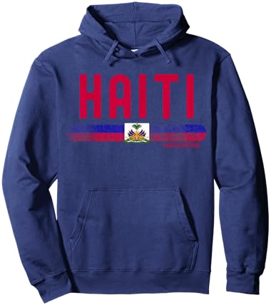 Haiti Flag | Men Women Kids | Patriotic Haitian Hoodie - Hoodie | Navy