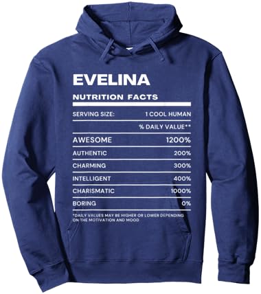 Evelina Nutrition Facts Name Hoodie - Hoodie | Navy