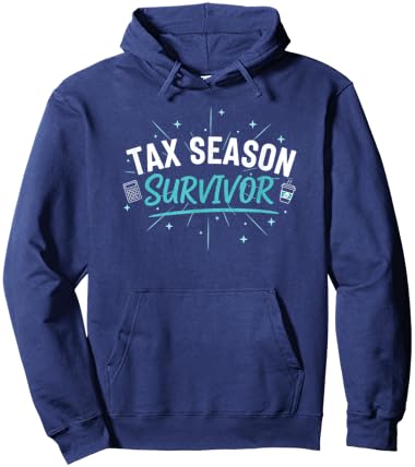 Tax Season Survivor Accountant Funny Saying Hoodie - Hoodie | Navy