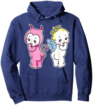 Kewpie Baby Angel Devil Cherubs Hoodie - Hoodie | Navy