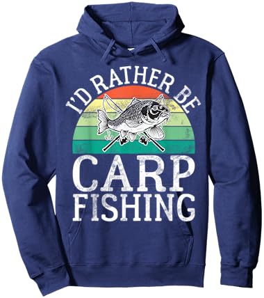 I’d Rather Be Carp Fishing Hoodie - Hoodie | Navy