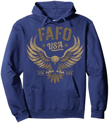 FAFO USA 250th Birthday Rugged Graphic Hoodie - Hoodie | Navy