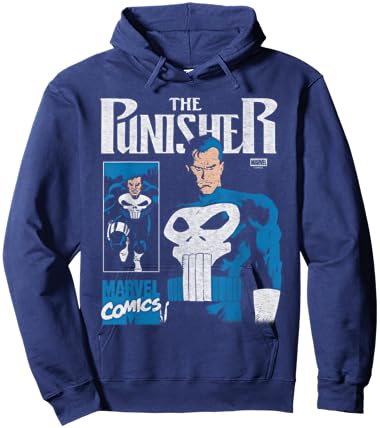 The Punisher - Comic Cover Hoodie - Hoodie | Navy