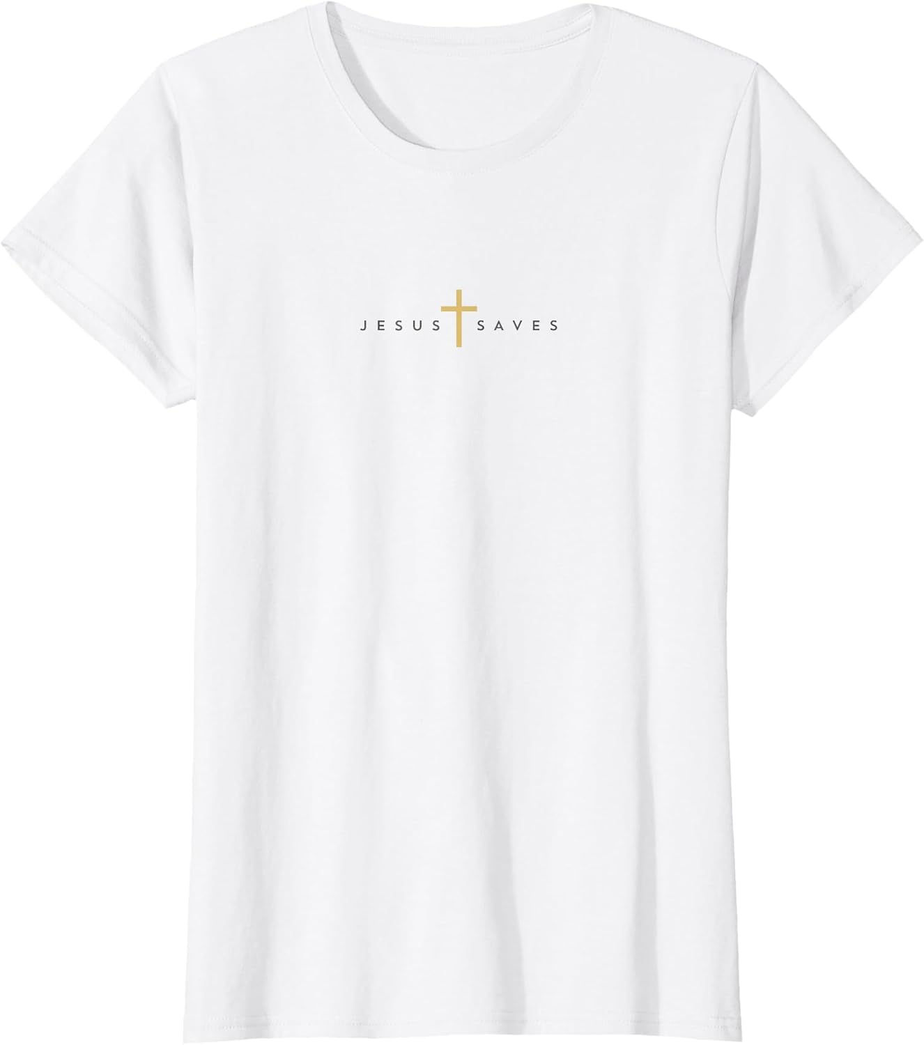 Jesus Saves Cross Gold Thin Christian Jesus White 33andme