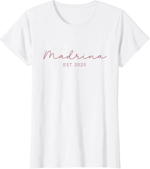 Madrina Est. 2025 Pink Bautizo Godmother Baptism