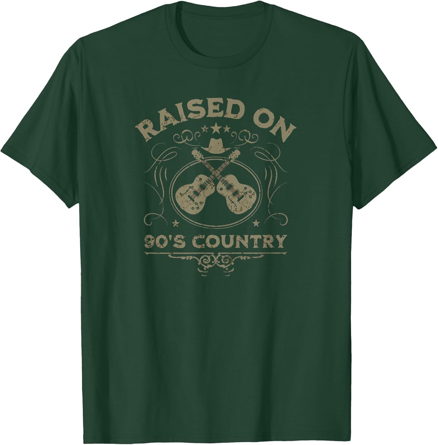 Raised On 90's Country Music Vintage Funny Retro Southern