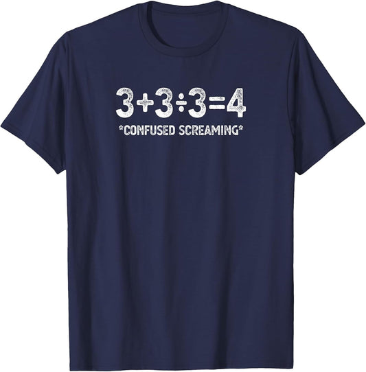 Funny Math Formula Confused Screaming Nerd Geek Math Humor